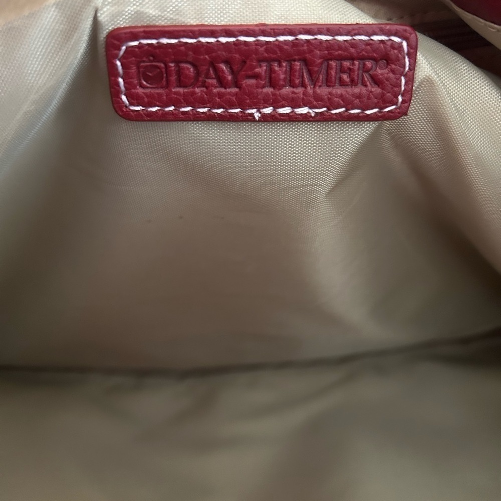Day Timer Red Shoulder Bag great condition - Picture 5 of 6